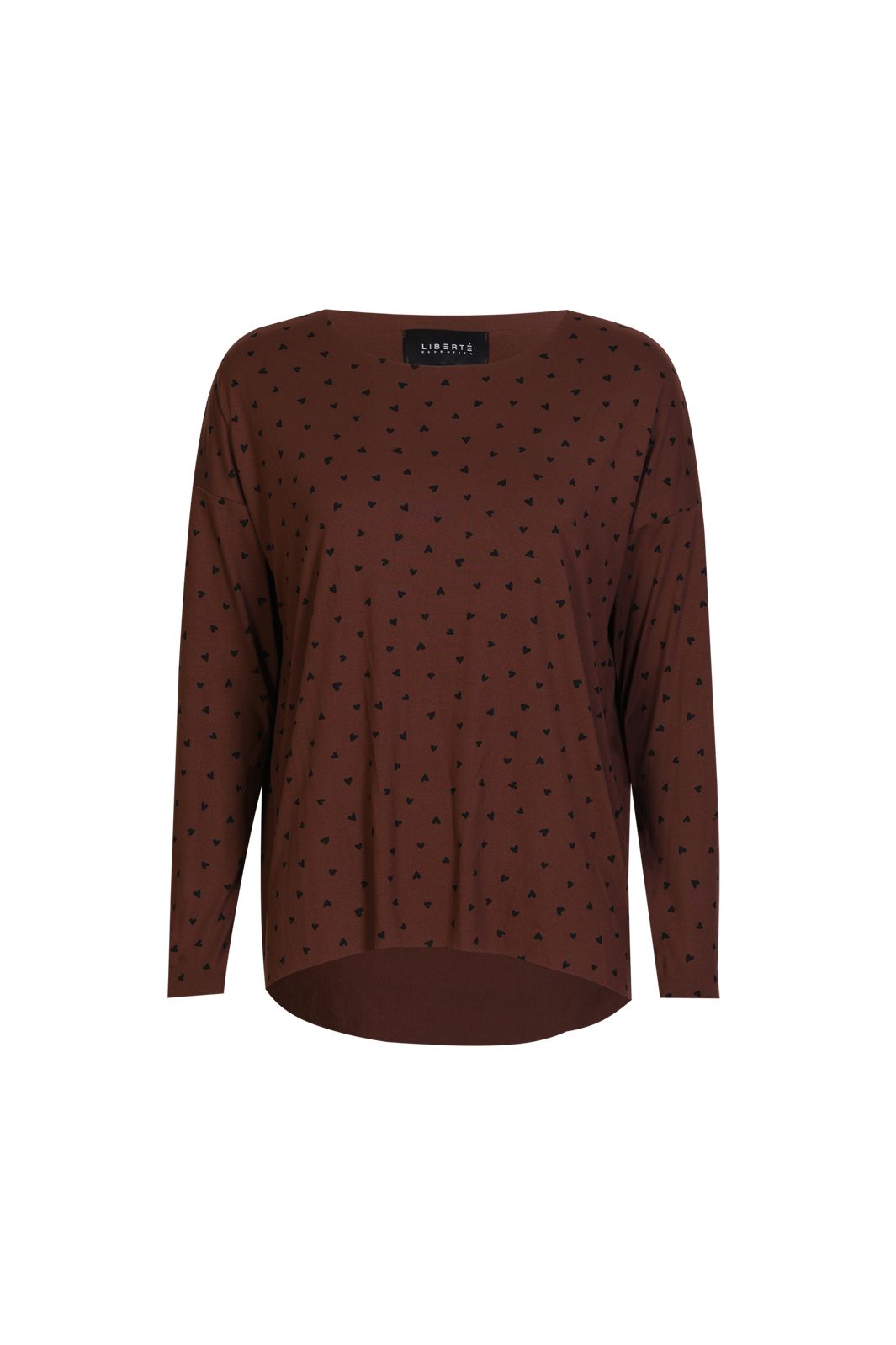 Liberte - Alma-Ls-Top 9504 - Brown Black Heart