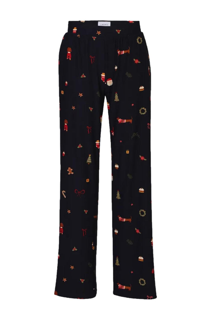Liberte - Alma-Wide Pants 9564 - Dog Navy Bukser 