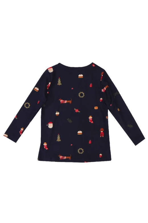 Liberte Ami - Alma-Ls-Tshirt-Kids 9659 - Dog Navy T-shirts 