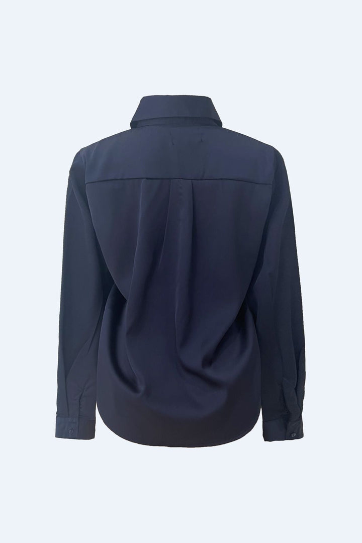 Liberte - Bosso Ls Shirt 22465 - Navy