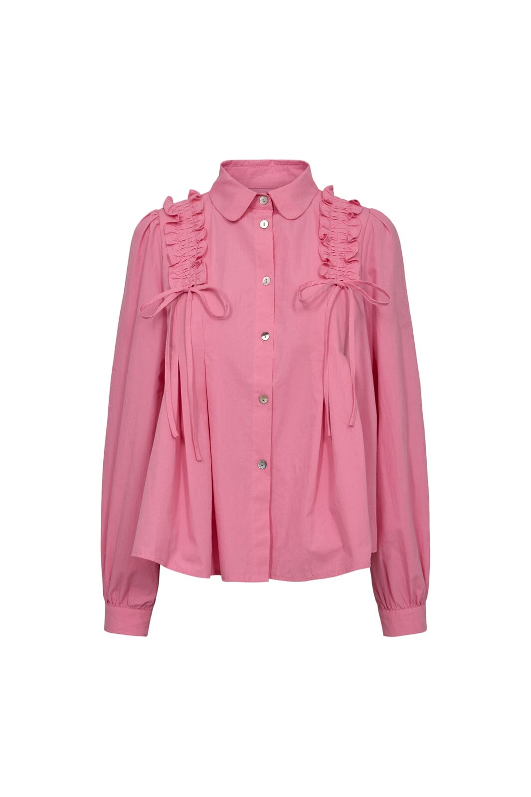 Liberte - Fie Ls Frill Shirt 22308 - Pink
