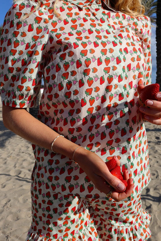 Liberte - Flora-Ss-Blouse 22181 - Strawberry