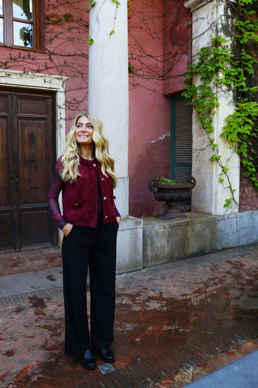 Liberte - Frede Wide Pants 22257 - Black Bukser 