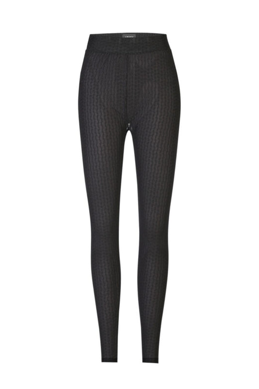 Liberte - Isa Leggings 21347 - Black Wavy Lines Leggings 