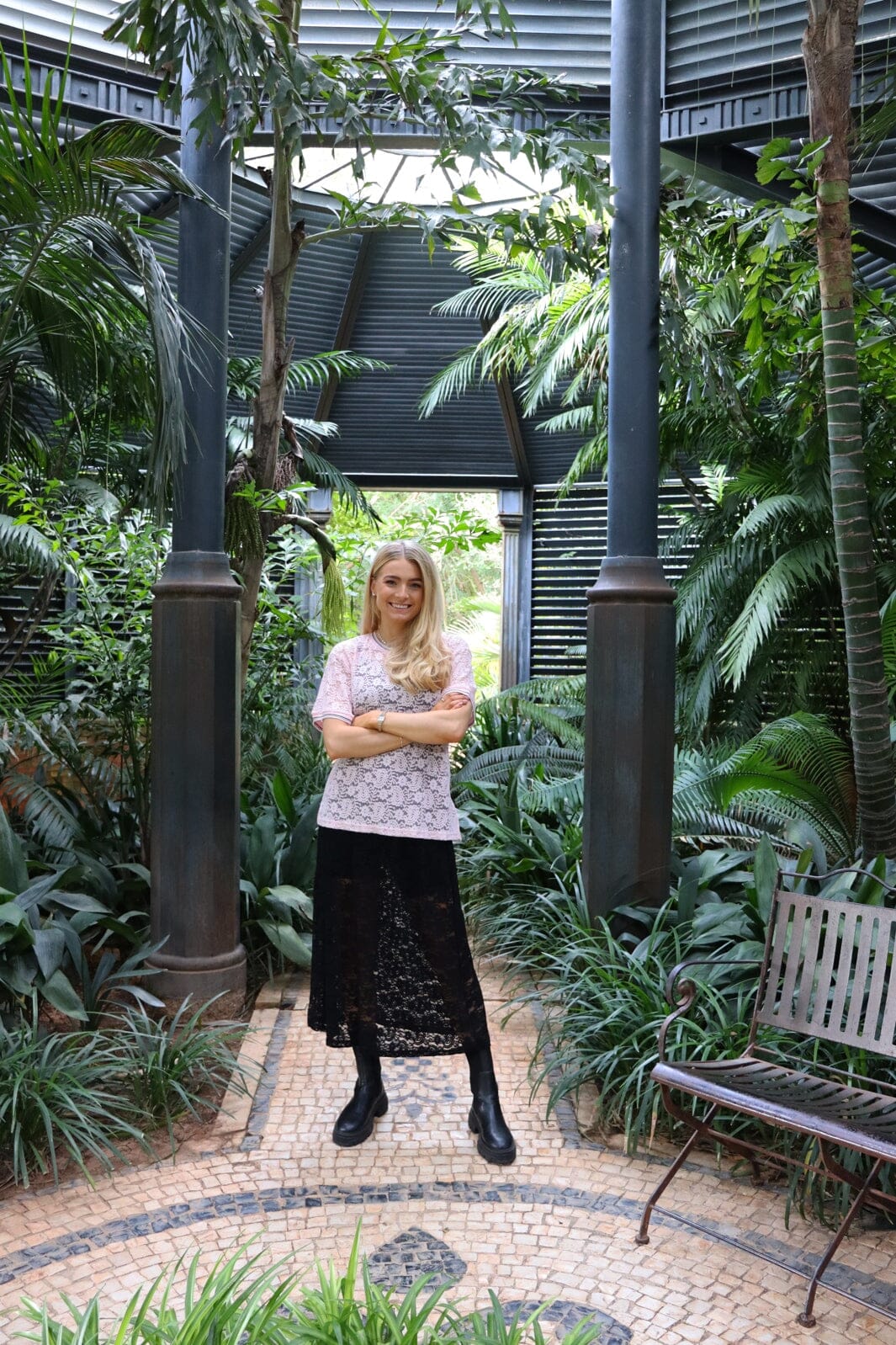 Liberte - Lacy Long Skirt 22355 - Black