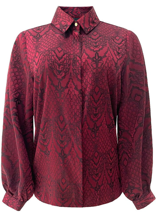 Liberte - Lala Ls Shirt 21529 - Bordeaux Skjorter 