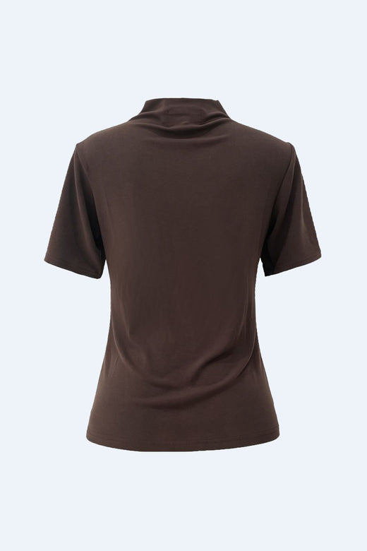 Liberte - Lise Ss Twist Top 22484 - Dark Brown