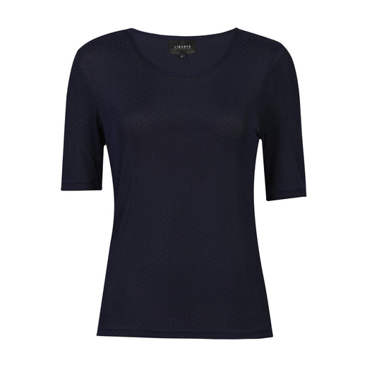 Liberte - Mesh Ss Tshirt, Dot 22011 - Navy T-shirts 