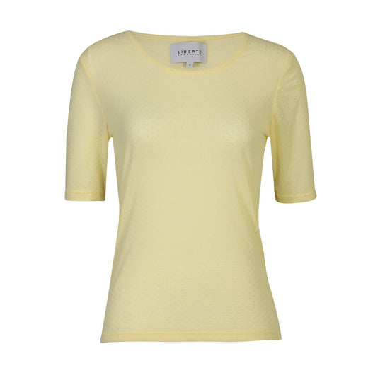 Liberte - Mesh Ss Tshirt, Dot 22011 - Yellow T-shirts 