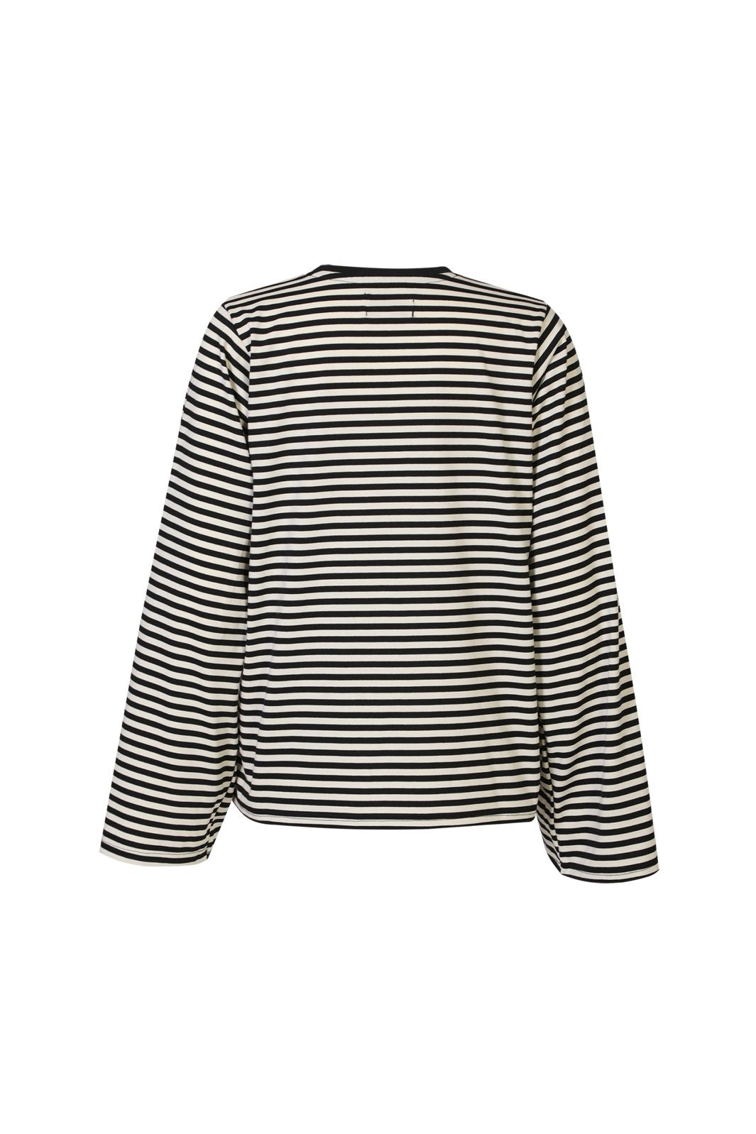 Liberte - Nalia Ls Boxy Tshirt 22473 - Black Creme Stripe