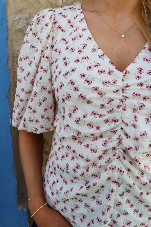 Liberte - Opal-Ss-Blouse 21660 - Rosa Flower