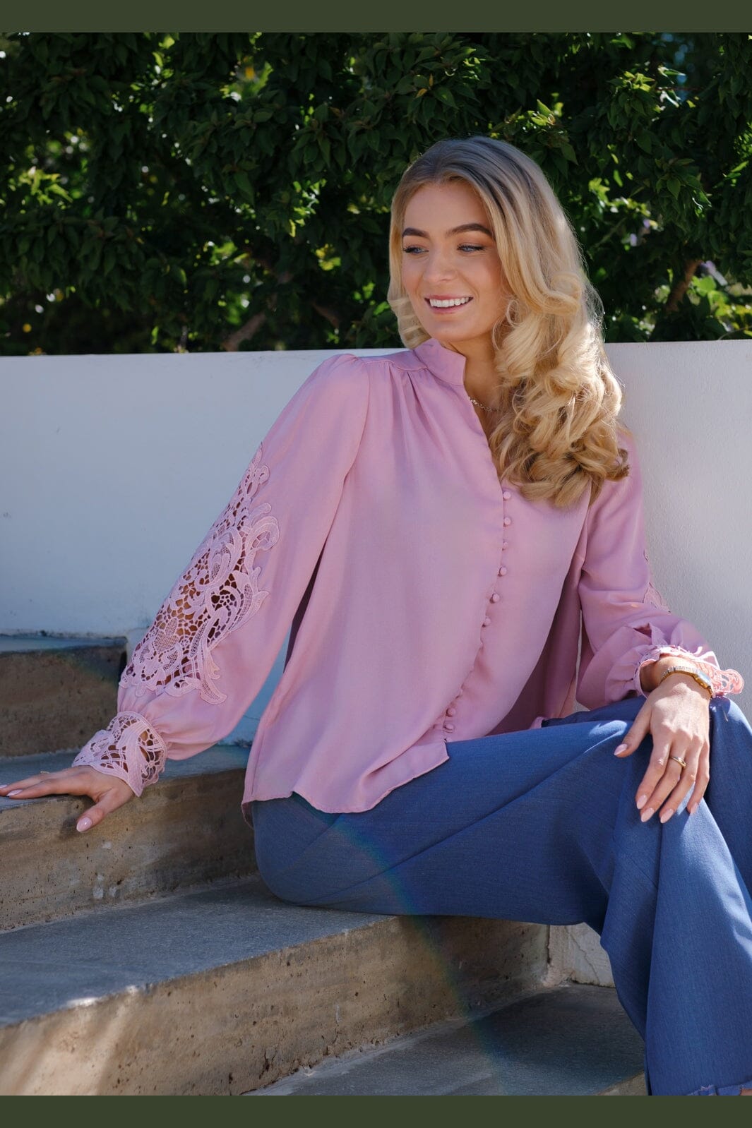 Liberte - Rigmor Ls Blouse 22307 - Rosa