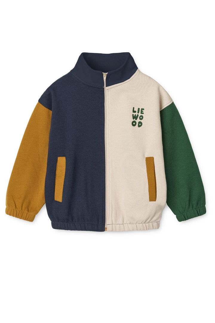 Liewood - Cassius Zip-up Sweatshirt LW20080 - Classic navy multi mix