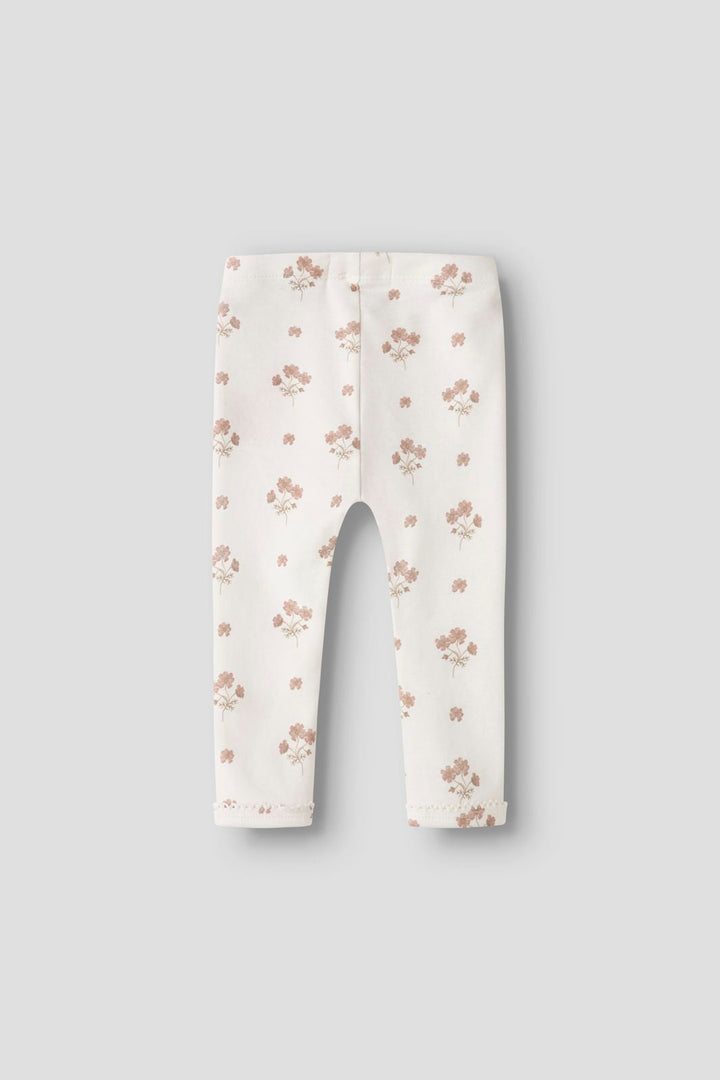 Lil' Atelier - Nbflayo Sin Slim Leggings Lil - 5033059 Coconut Milk Flower Pink