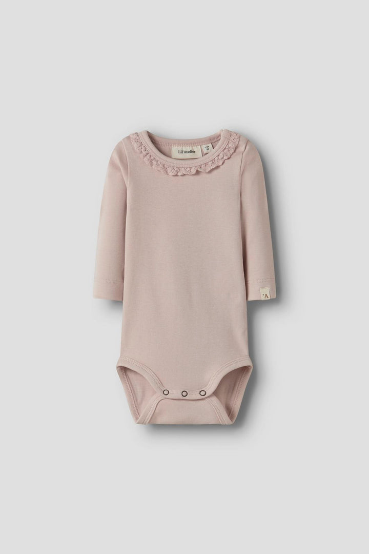 Lil' Atelier - Nbflayo Sup Ls Slim Body Solid Lil - 4958010 Peach Whip