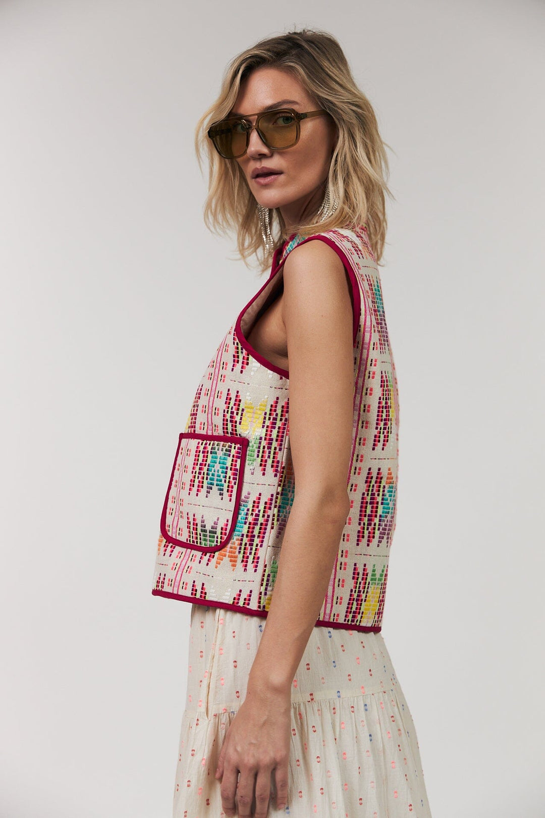 Lollys Laundry - Cairoll Quilted Vest26155-1040 - 51 Pink Veste 