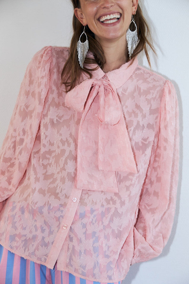 Lollys Laundry - Elliell Shirt Ls26140-1033 - 84 Light Pink Bluser 