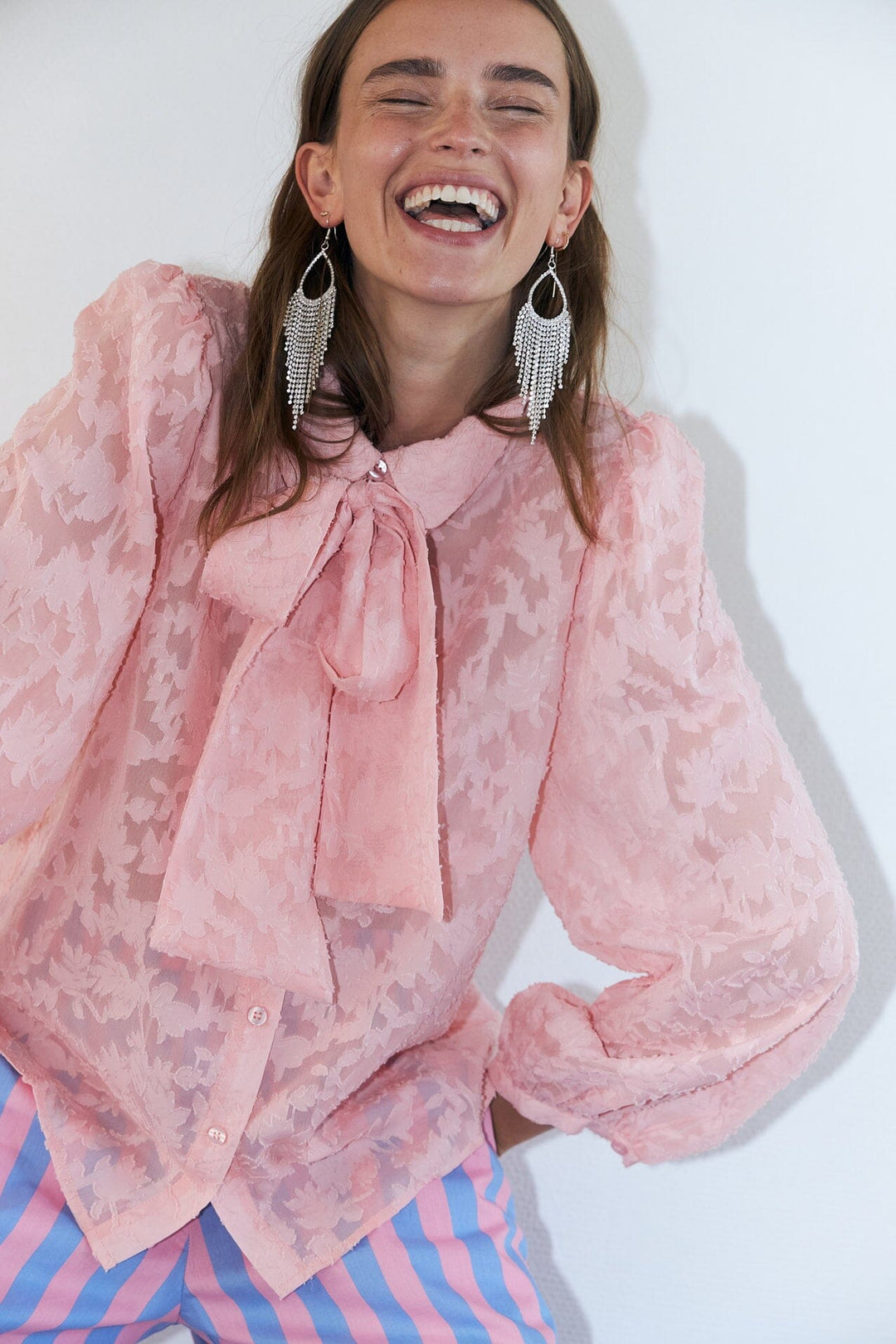 Lollys Laundry - Elliell Shirt Ls26140-1033 - 84 Light Pink Bluser 