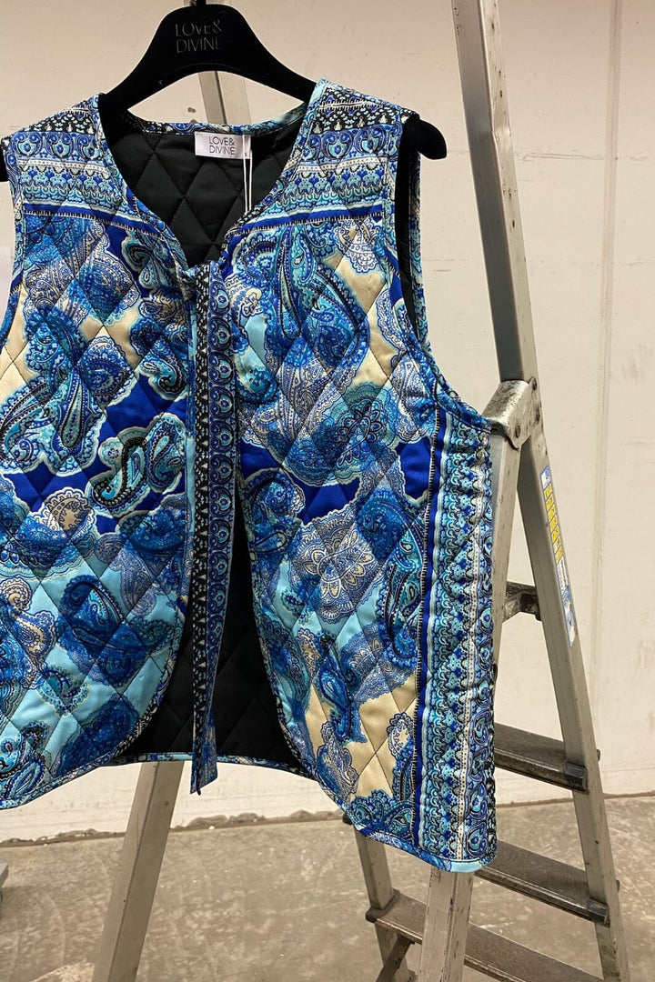 Love & Divine - Love1083-1 - 800 Blue Scarf Veste 