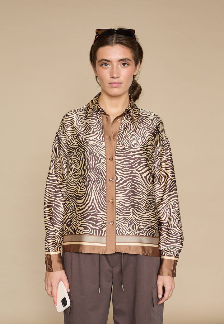 Love & Divine - Love1393-1 19479 - 803 - Brown Zebra Skjorter 