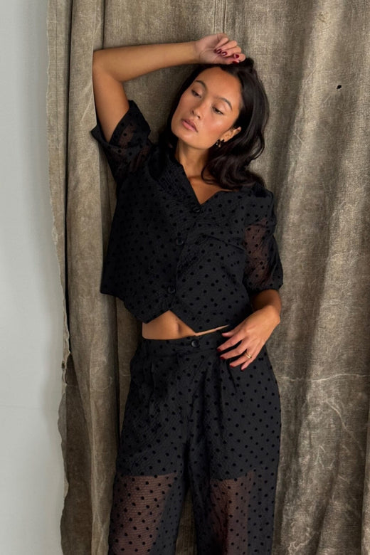 Love & Divine - Love1418 19191 - 001 - Black Dot Skjorter 