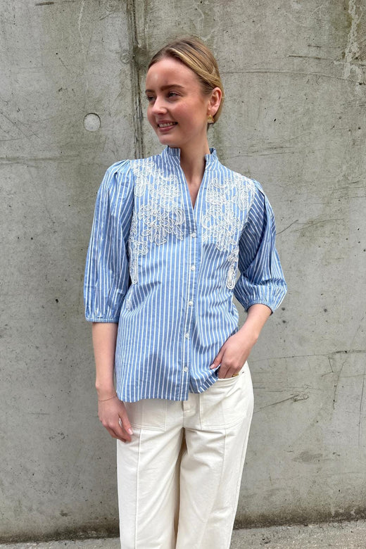 Love & Divine - Love1448-2 19992 - 830 - Blue Stripes Skjorter 