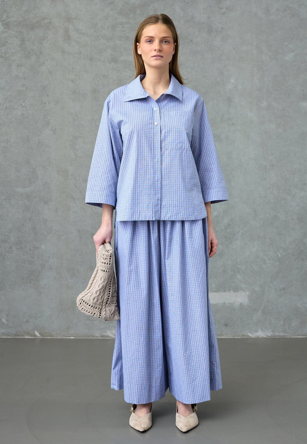 Love & Divine - Love1523 19771 - 402 - Blue Check Skjorter 