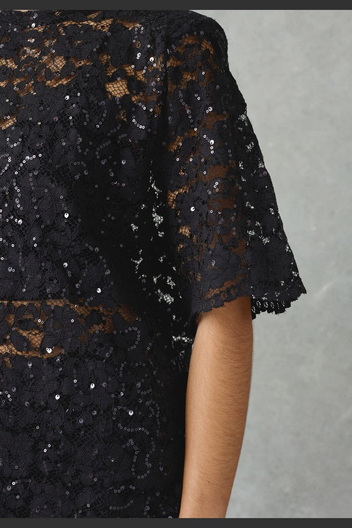 Love & Divine - Love1630 20239 - 001 - Black Lace Sequins