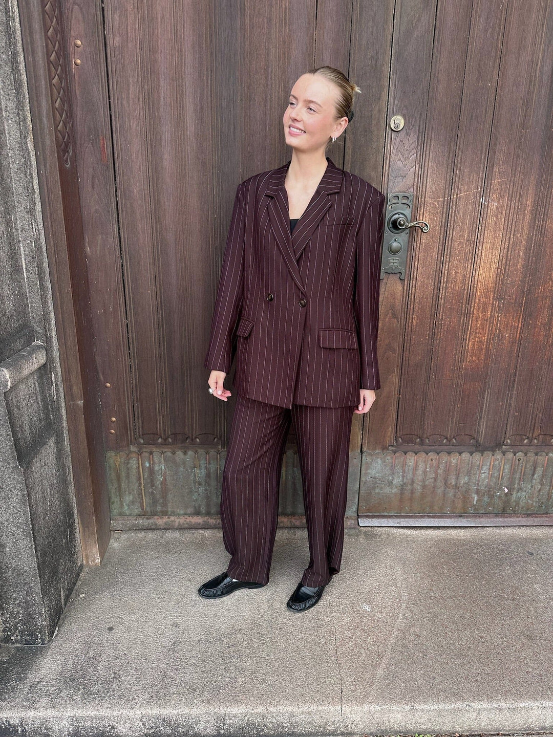 Love & Divine - Love1648 20306 - 834 - Brown Pinstripes Blazere 