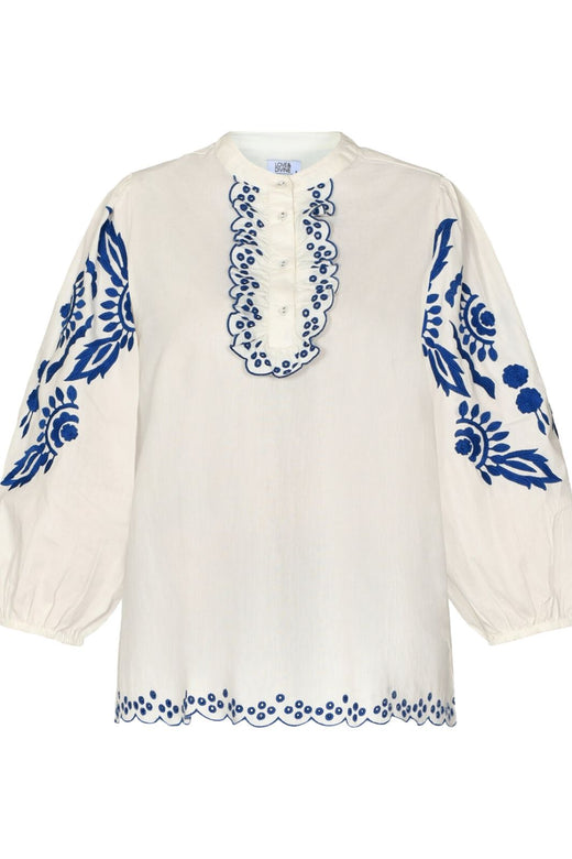 Love & Divine - Love968 - 802 Cream/Blue Bluser 