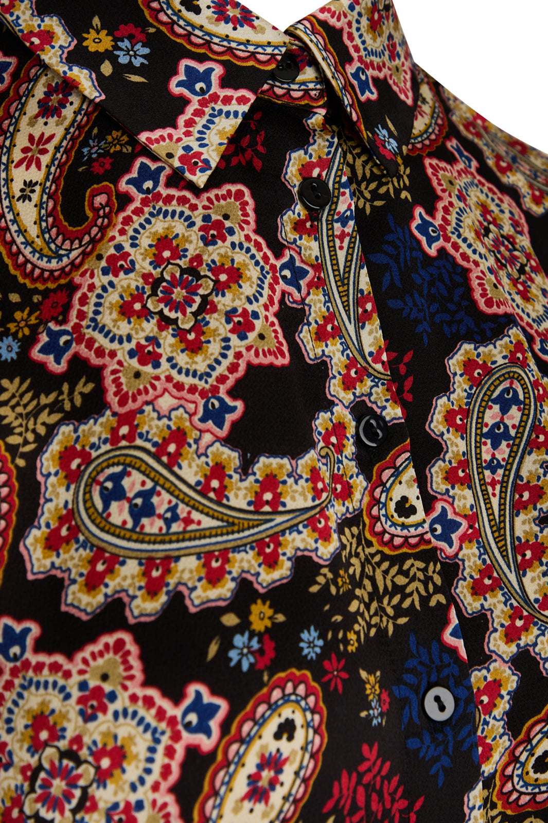 Love & Divine - Shirts Love804-2 - Black Paisley Skjorter 