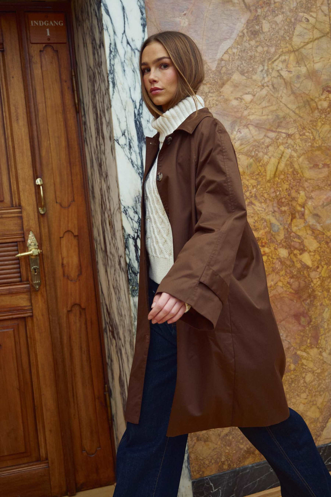 Noella - Lilli Coat 12690023 - 969 - Chocolate