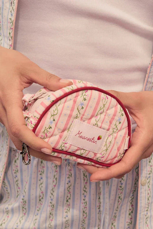 Maanesten - Rui Keychain Bag Summer Stripes Peach - 4116 Tasker 