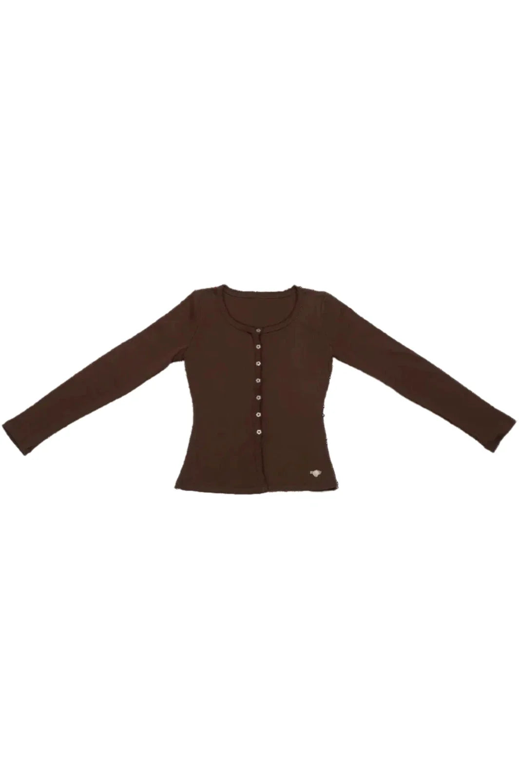 Maanesten - Winter Pointelle Cardigan Brown - 4295 Bluser 
