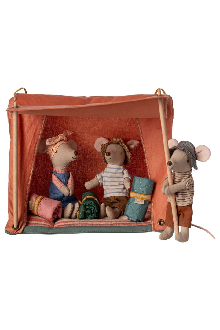 Maileg - Happy Camper Telt, Mus - Mouse Acc Legetøj 