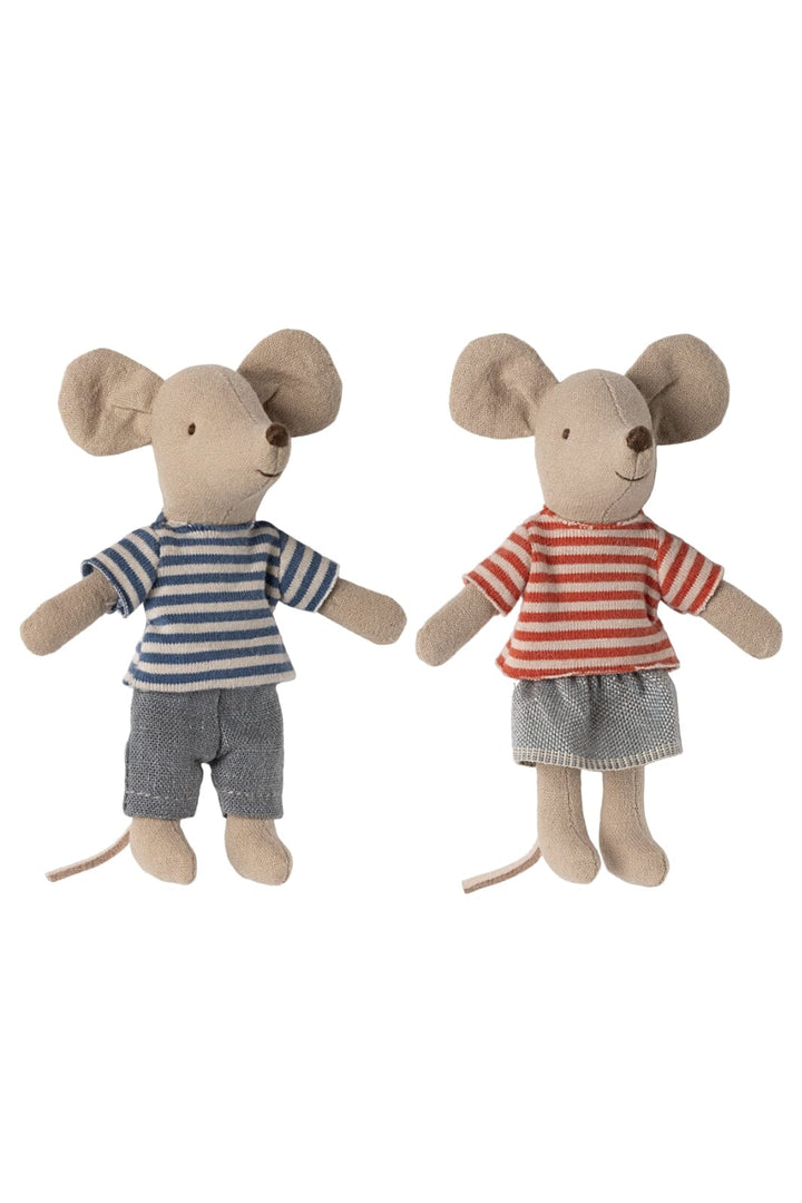 Maileg - Louimax Og Stella, Lillebror Og Lillesøster Mus - Littlesister/Brother Legetøj 