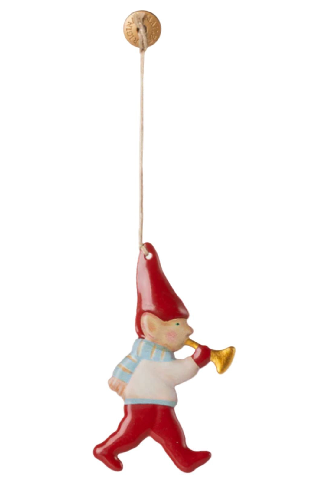 Maileg - Metal Ornament, Nisse - Trompet - 14-5511-00 Julepynt 