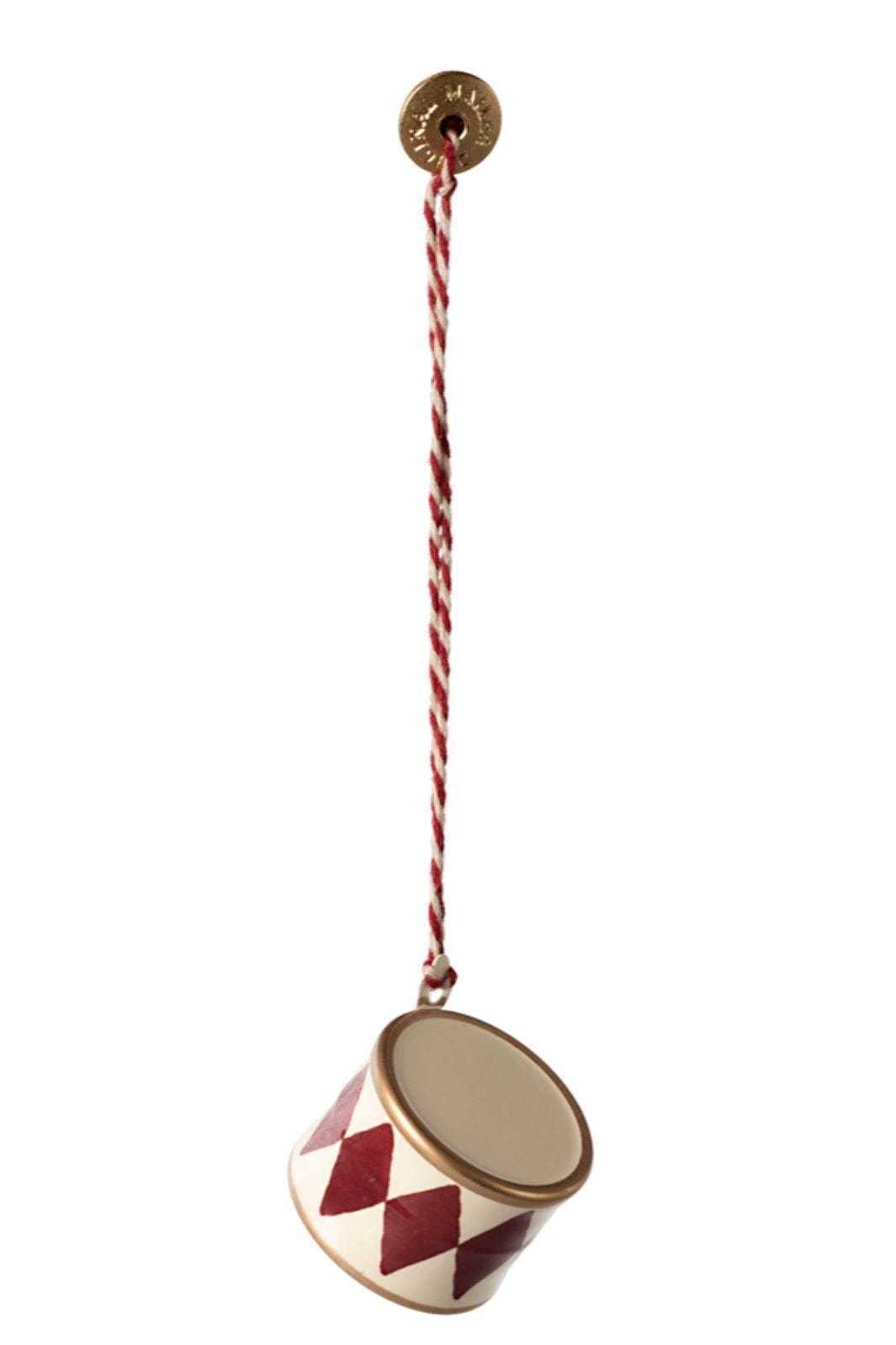 Maileg - Metalophæng, Tromme, Lille - Rød - Jul 