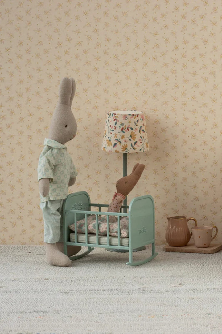 Maileg - Vugge, My - Blå Mint - Mouse Furniture Legetøj 