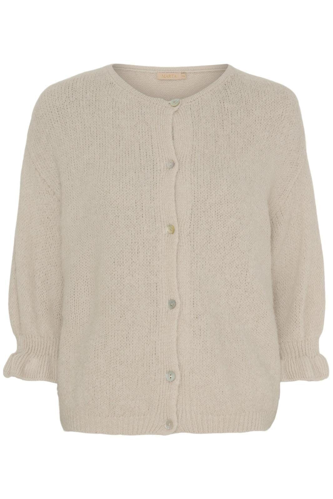 Forudbestilling - Marta Du Chateau - Mdcjuliana Knit - Beige Strikbluser 