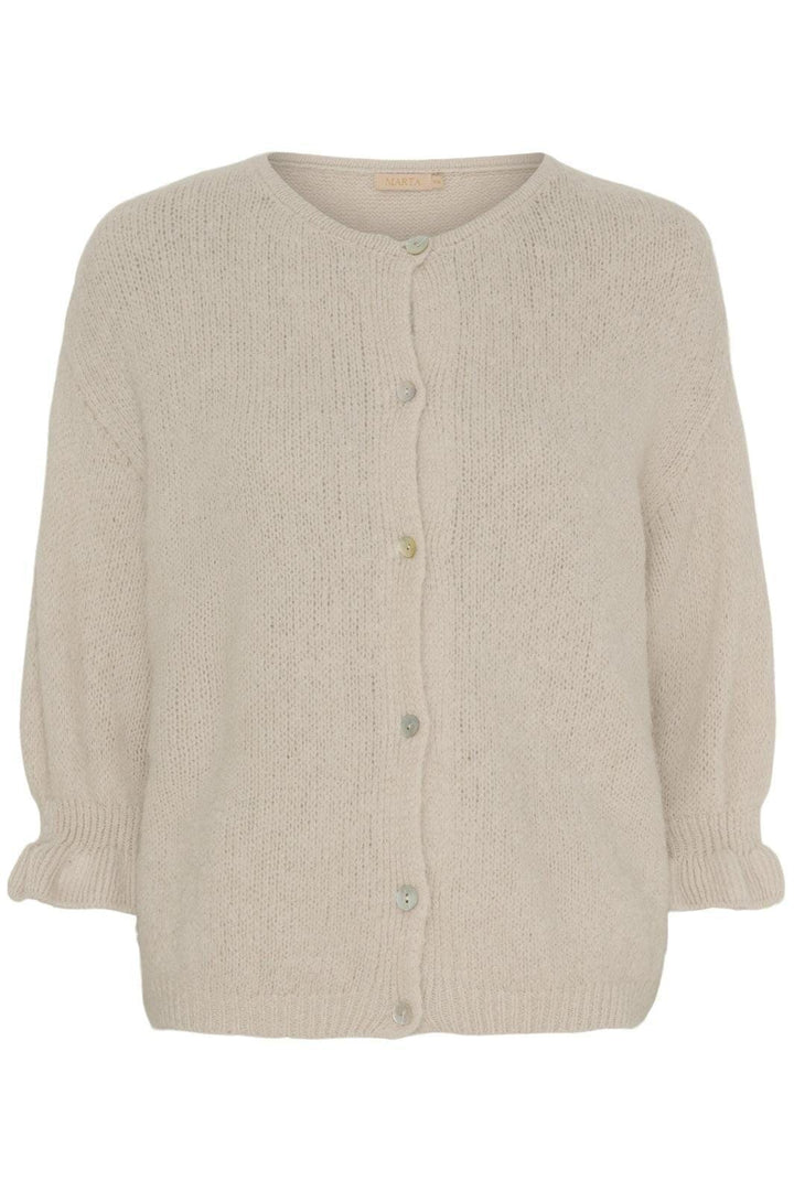Forudbestilling - Marta Du Chateau - Mdcjuliana Knit - Beige Strikbluser 