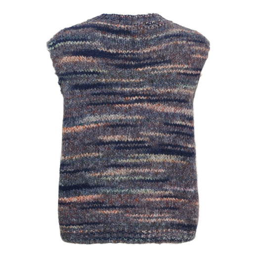 Marta Du Chateau - Mdcamaryllis Knit Vest 17018 - Blue Veste 