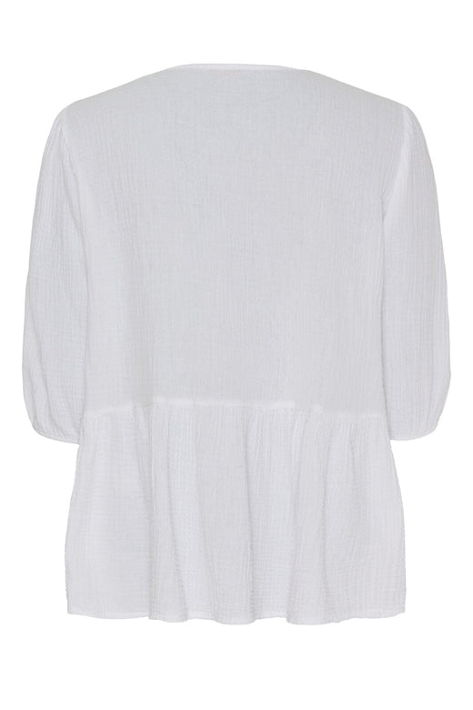 Marta Du Chateau - Mdcangela Blouse - White Bluser 