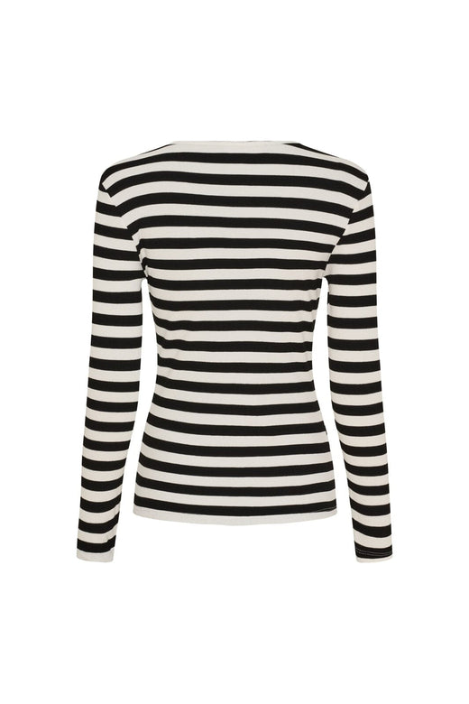 Marta Du Chateau - Mdcbegonia Ls Tee 7702 - Black