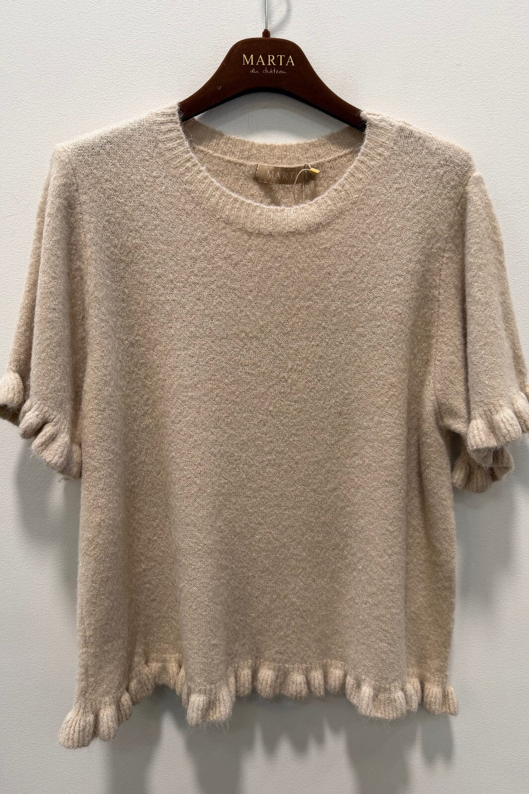 Marta Du Chateau - Mdcbriala Knit KN8129 - Beige2488 Strikbluser 