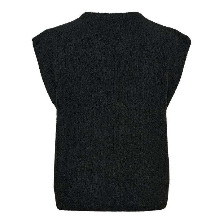 Marta Du Chateau - Mdccelestia Knit Vest 9980 - Black Veste 