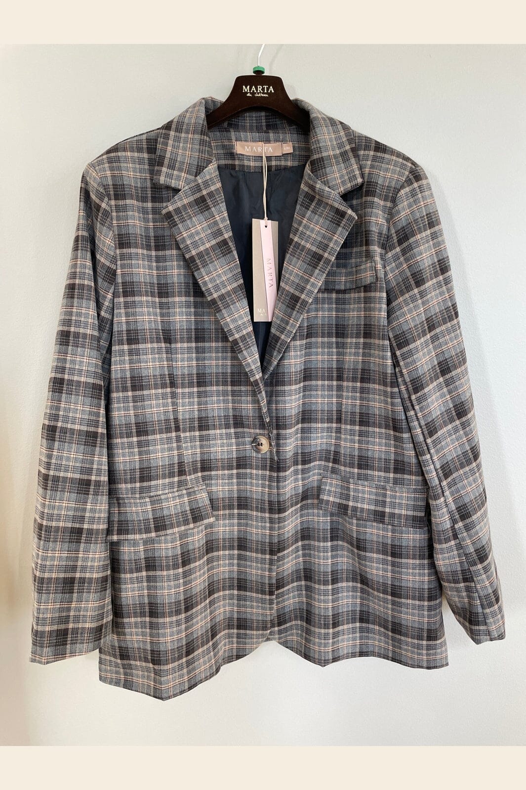 Marta Du Chateau - Mdccharm Blazer 15502 - Grey
