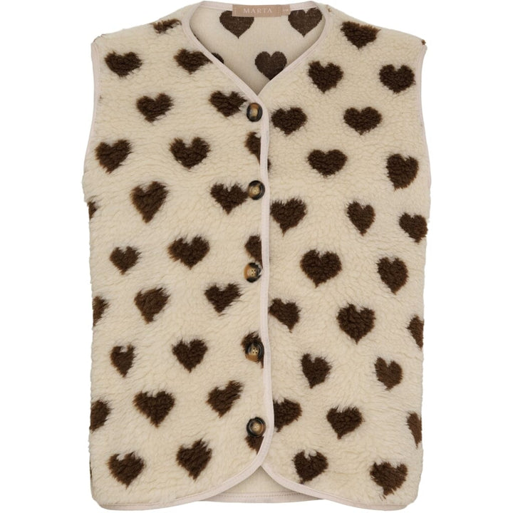 Marta Du Chateau - Mdcdahlia Vest 25710 - Cream/Moro Veste 