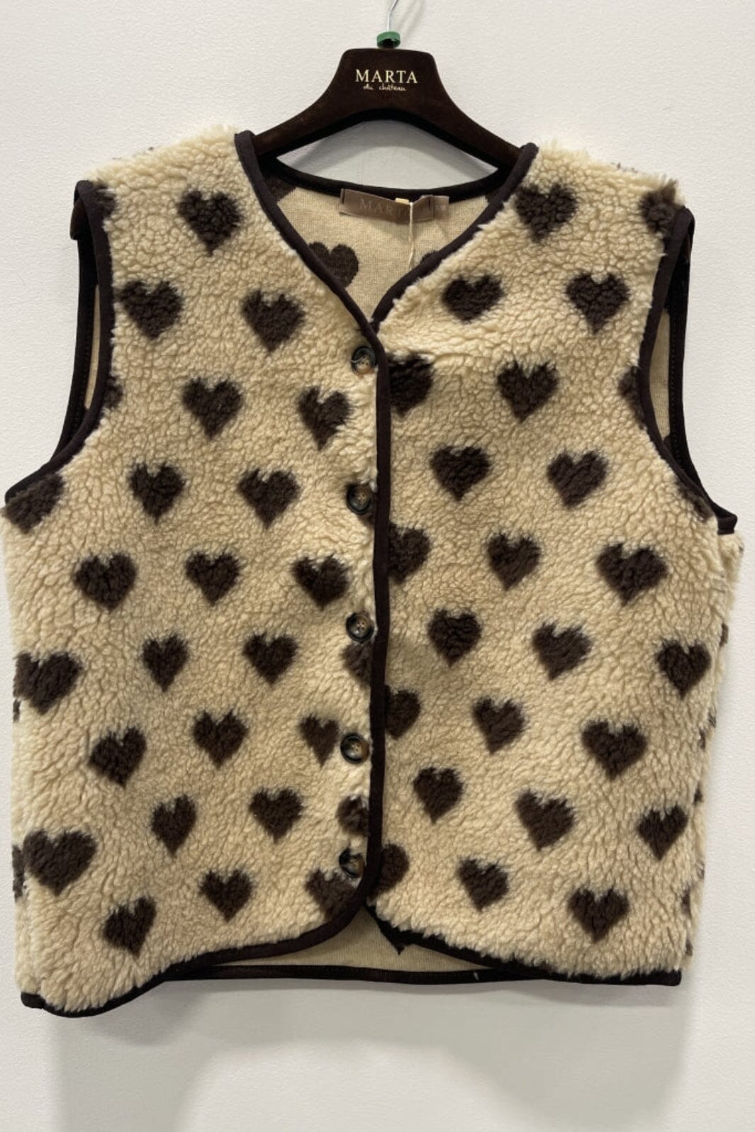 Marta Du Chateau - Mdcdahlia Vest 25710 - Cream/Moro Veste 