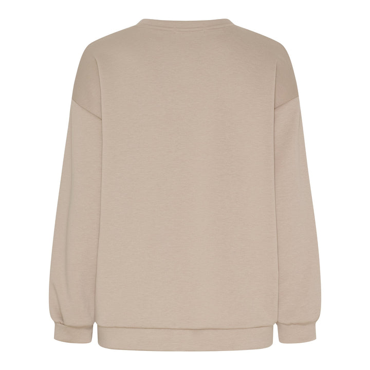Marta Du Chateau - Mdchibiscus Sweatshirt 22659 - Beige New Sweatshirts 